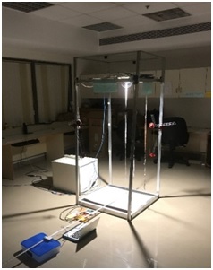 LiFi Experimental setup for LOS Test 